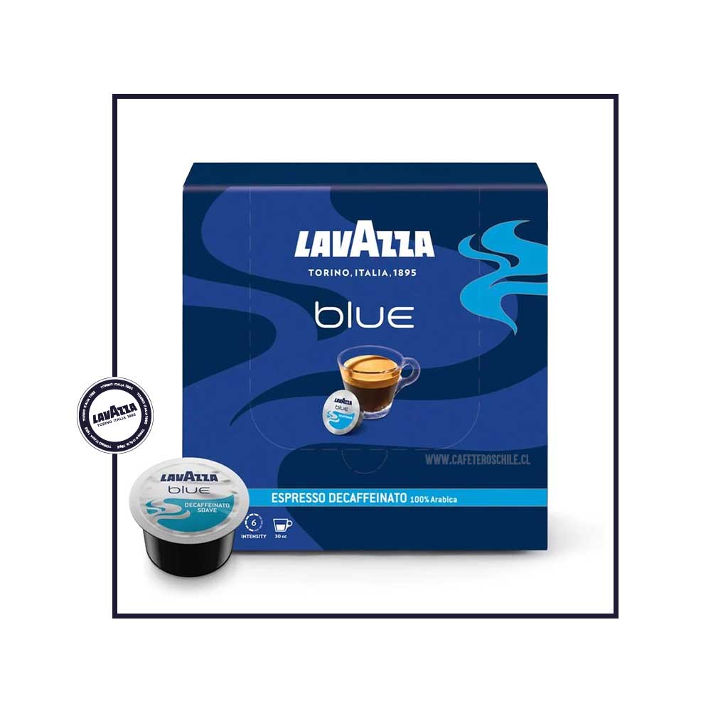 100 Cápsulas Lavazza BLUE Descafeinada - Cafeteros Chile