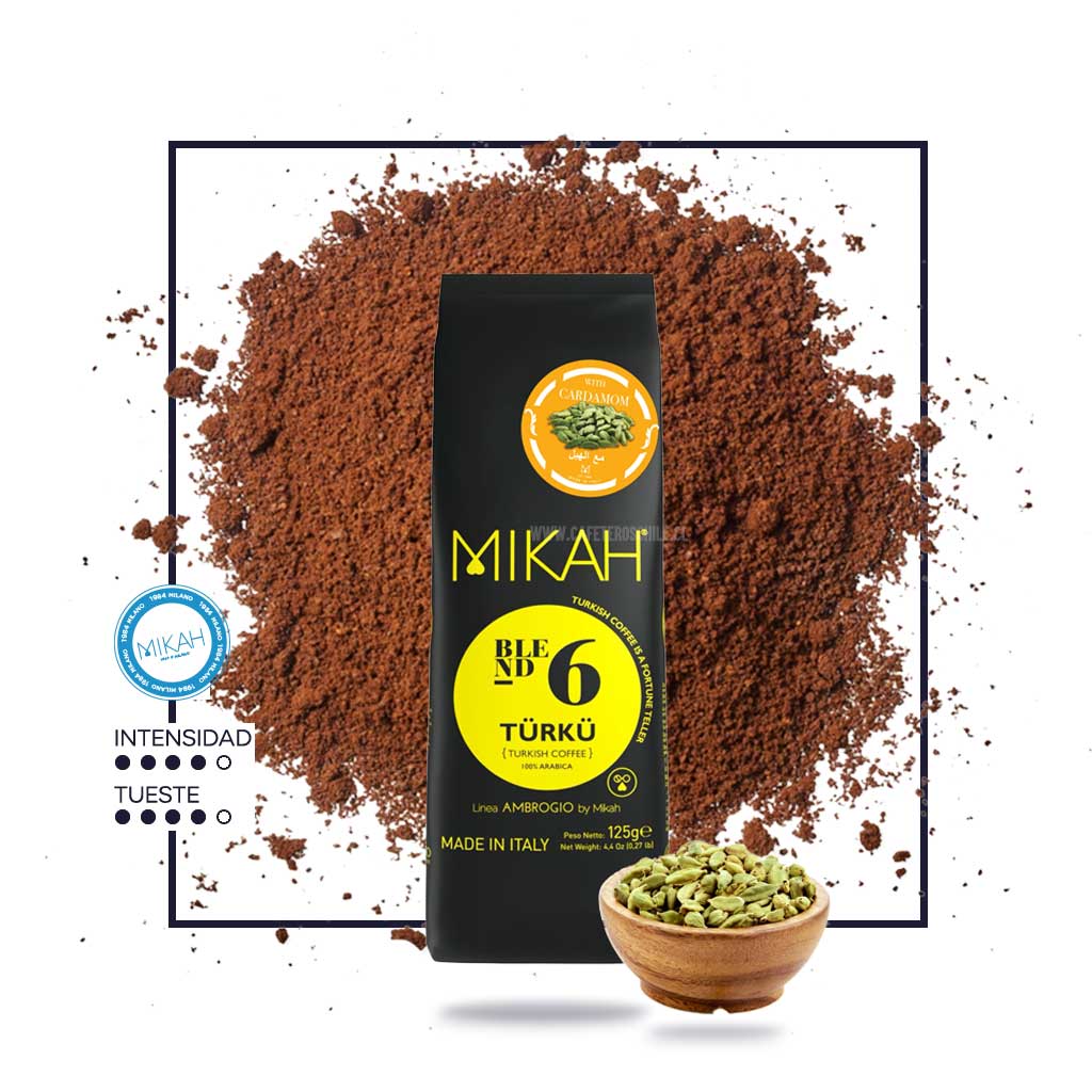 N6 Türkü con cardamomo 125gr molido - Cafeteros Chile