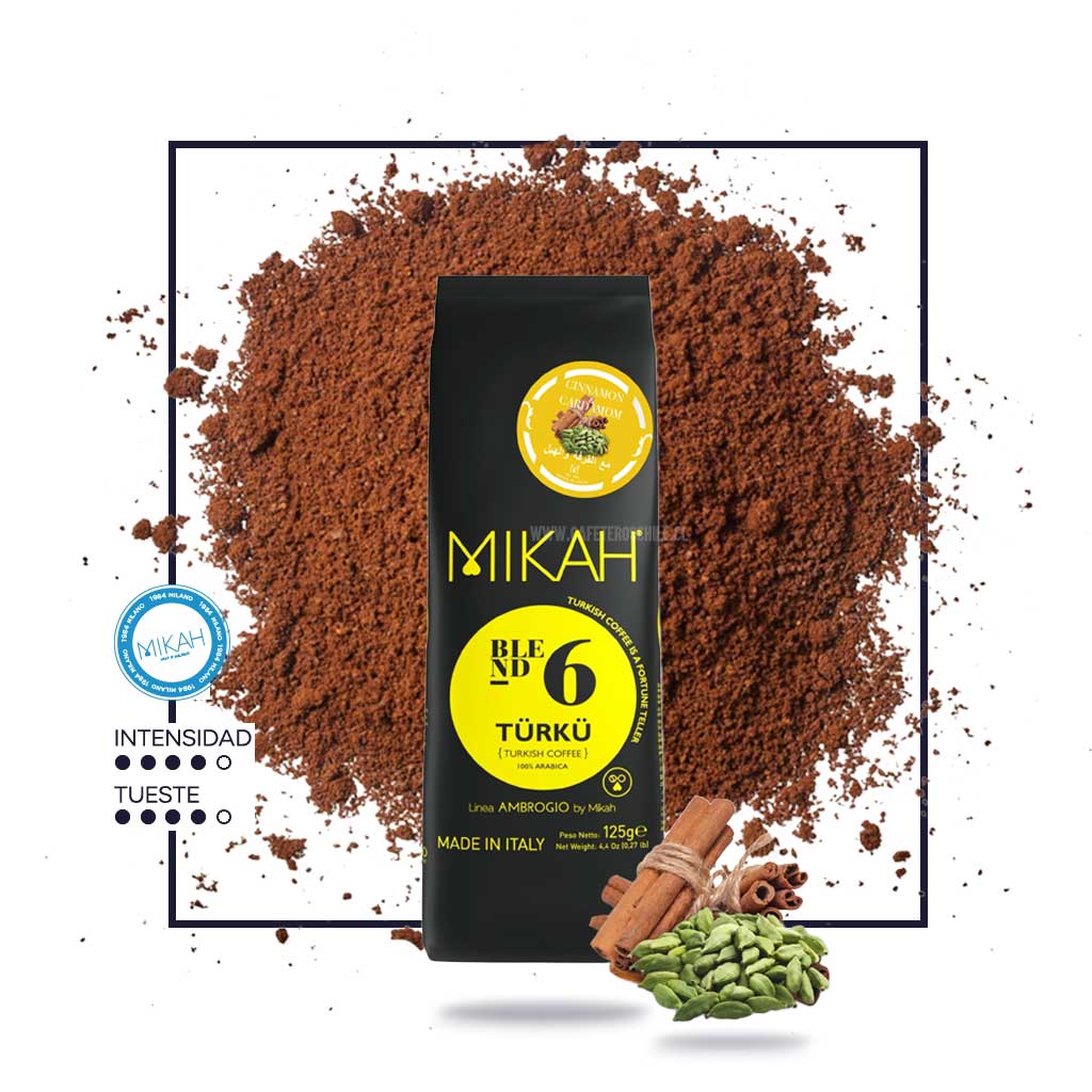 N6 Türkü con cardamomo y canela 125gr molido - Cafeteros Chile