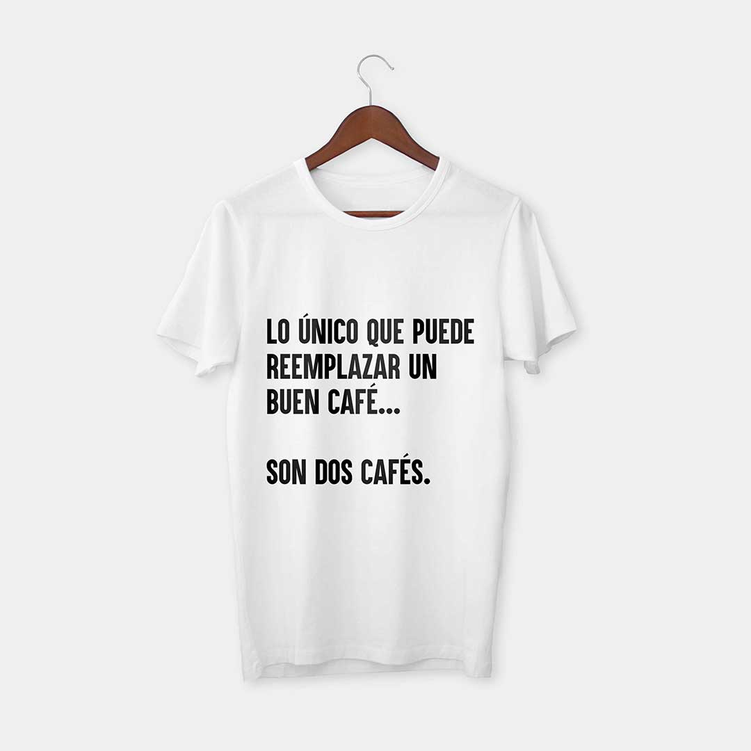 Polera &quot;Lo Único Que Puede...&quot; Blanca - Cafeteros Chile