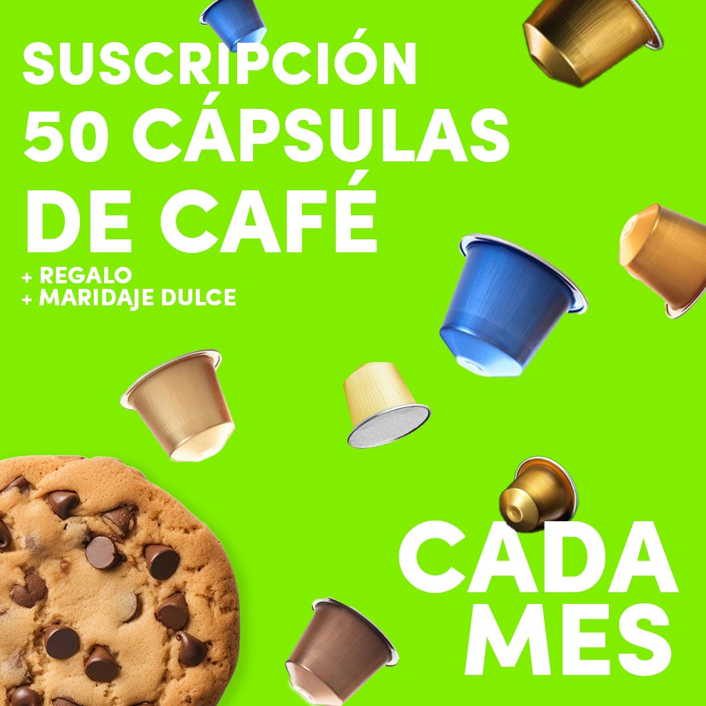 Suscripción de 50 Cápsulas Compatibles con Nespresso - Cafeteros Chile