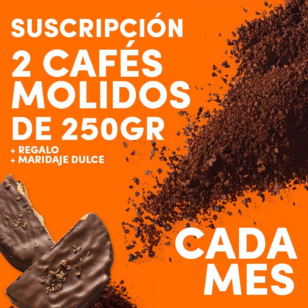 Suscripción de 500g de Café Molido - Cafeteros Chile