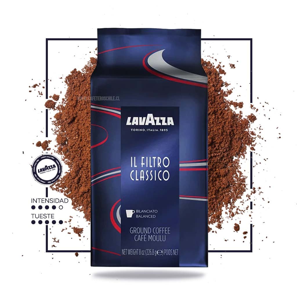 Pack 2 kilos café italiano Lavazza Il Filtro Classico en grano entero - Nos  gusta el café Chile ☕